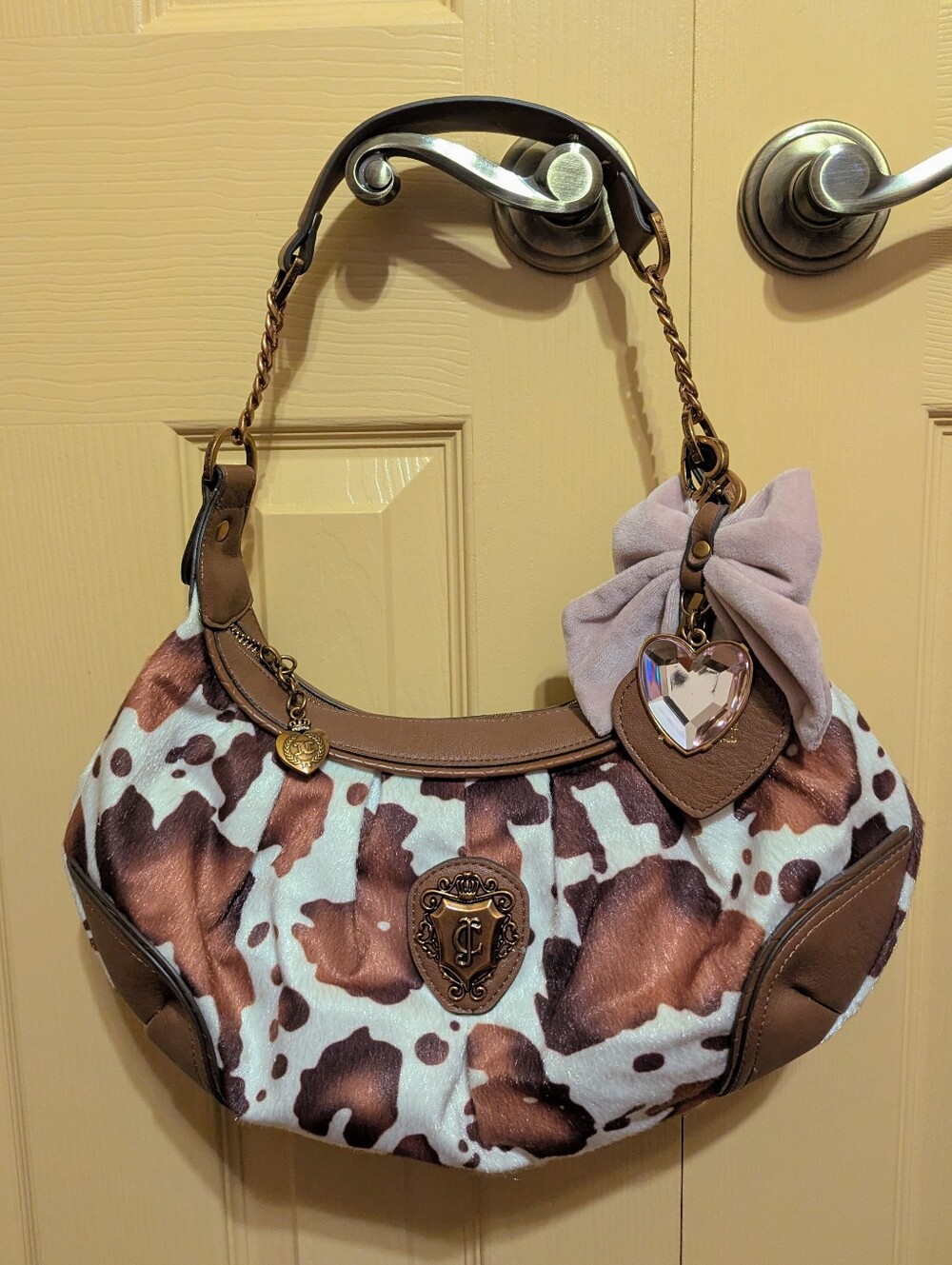 NEW Juicy Couture Cow Print Purse